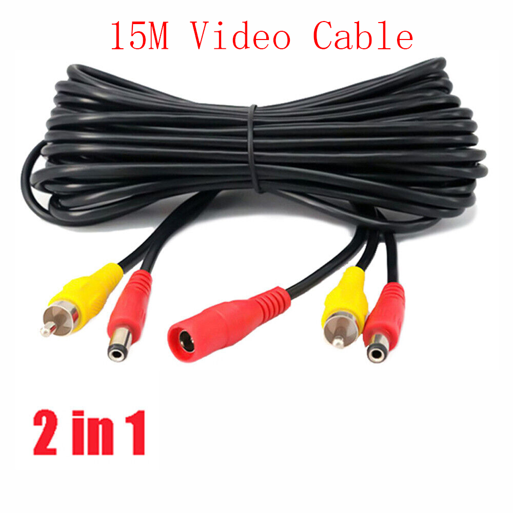 Cavo Di Alimentazione Video RCA Da 7 Metri + 15 M Per Telecamera Posteriore Collega Il Monitor Dellauto~p146716926