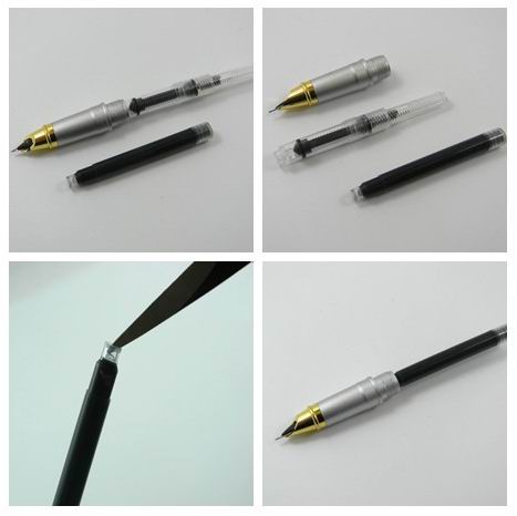 10pc jinhao blå eller svart standard reservoarpenna bläck