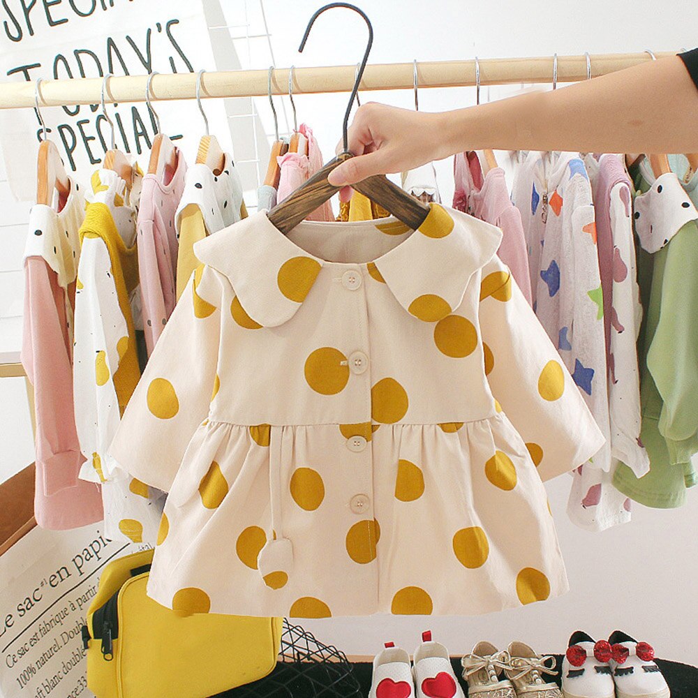 Pop Lange Mouw Baby Windjack Jas Kids Zoete Jas Herfst Kinderen Dunne Jas Baby Effen Kleur Meisje Outewear