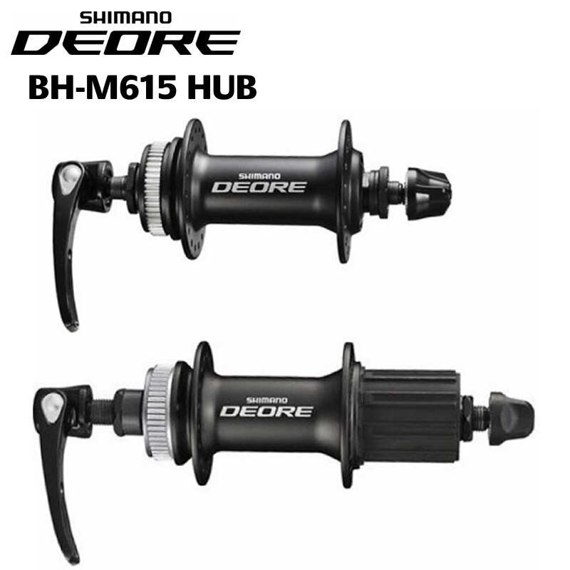 Shimano Deore Hb-M615 Voor En Achter Hub-Centerlock-Front Qr 9X100 Mm/Achter 10X135 Mm 1 Paar-Zwart