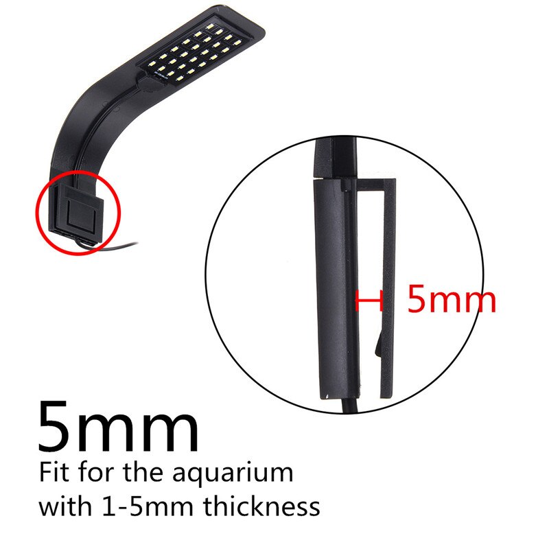 Ac220v 15w aquarium led verlichting clip op dubbele lamp zoetwaterplanten kweeklamp led aquarium voor nano-aquaria eu stekker