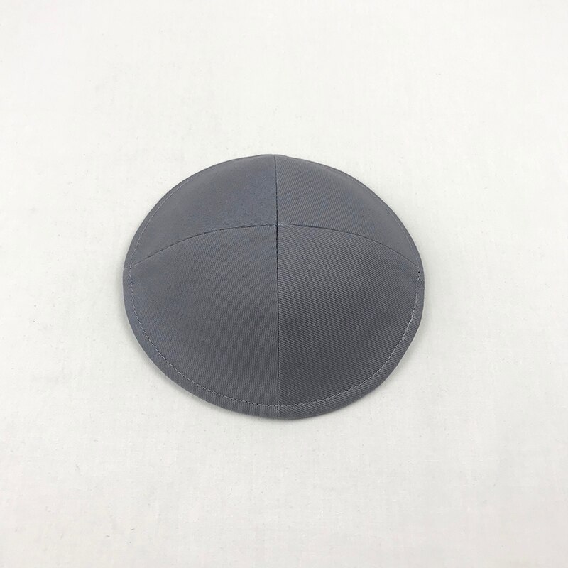 Linen Cotton Jeans Kippah Yarmulke Jewish Yamaka Kippa Israel Cap Judaica with clip: QM-grey