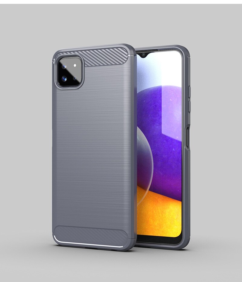 Silizium Fall Für Samsung Galaxy A 22 4G 5G Weiche Rückseitige Abdeckung für Smartphone Samsung A22s 5G чехол Für Samsung A12 F42 5G Fall Etui: For Galaxy F42 5G / Gray Case
