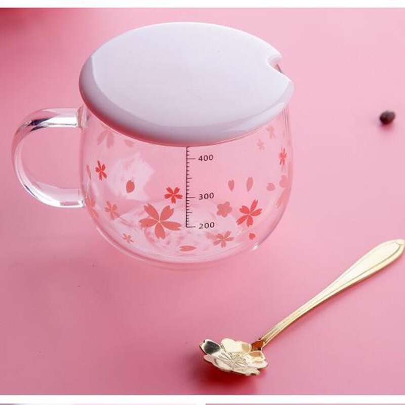 Tasse à café lait chat mignon | Tasse à café tasse à eau en verre, tasse à thé Cartoon, maison bureau petit déjeuner tasse à lait pour jus de fruits,: Rouge