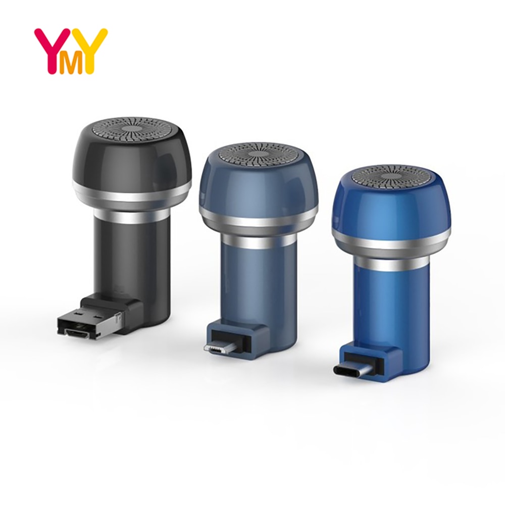 YMY Portable Magnetic Suction Phone Razor by USB Powered Electric Shaver Hair Remover Mini USB Gadgets