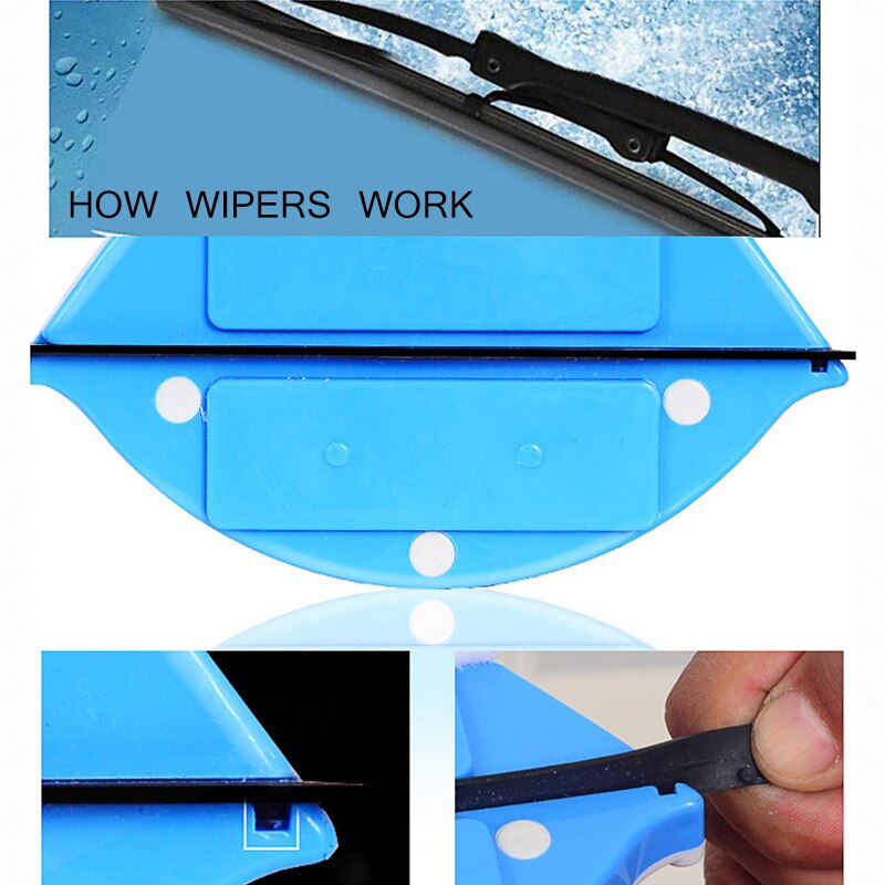 Dobbeltrengøringsrengøringsbørste til glas 3-8mm magnetiske vinduesrengøringsmagneter husholdningsvisker rengøringsværktøj til vask af vindue