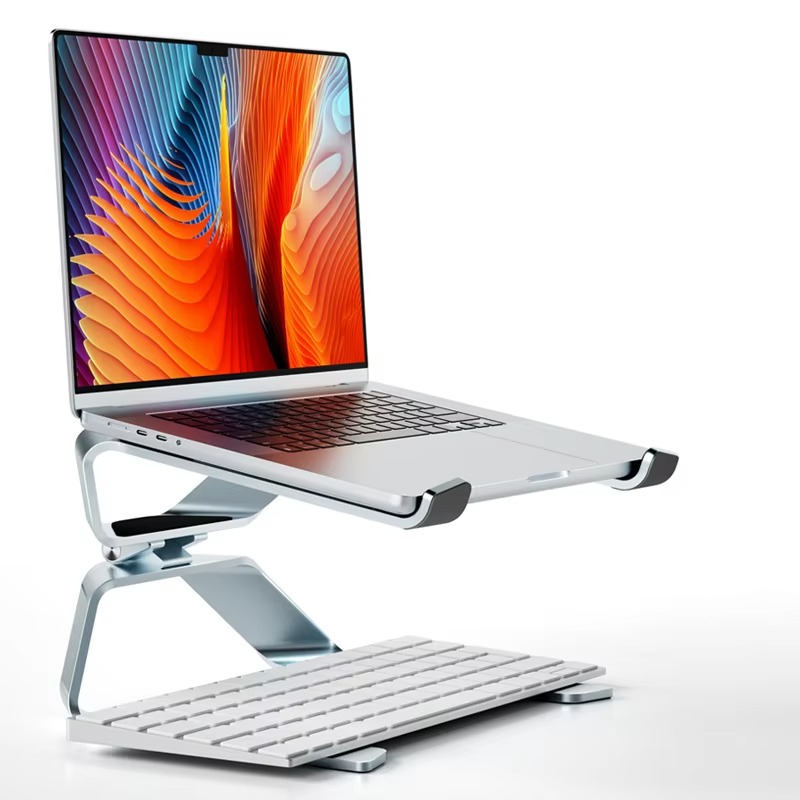 Draagbare draaibare verstelbare laptophouder Aluminium ergonomische laptopstandaard