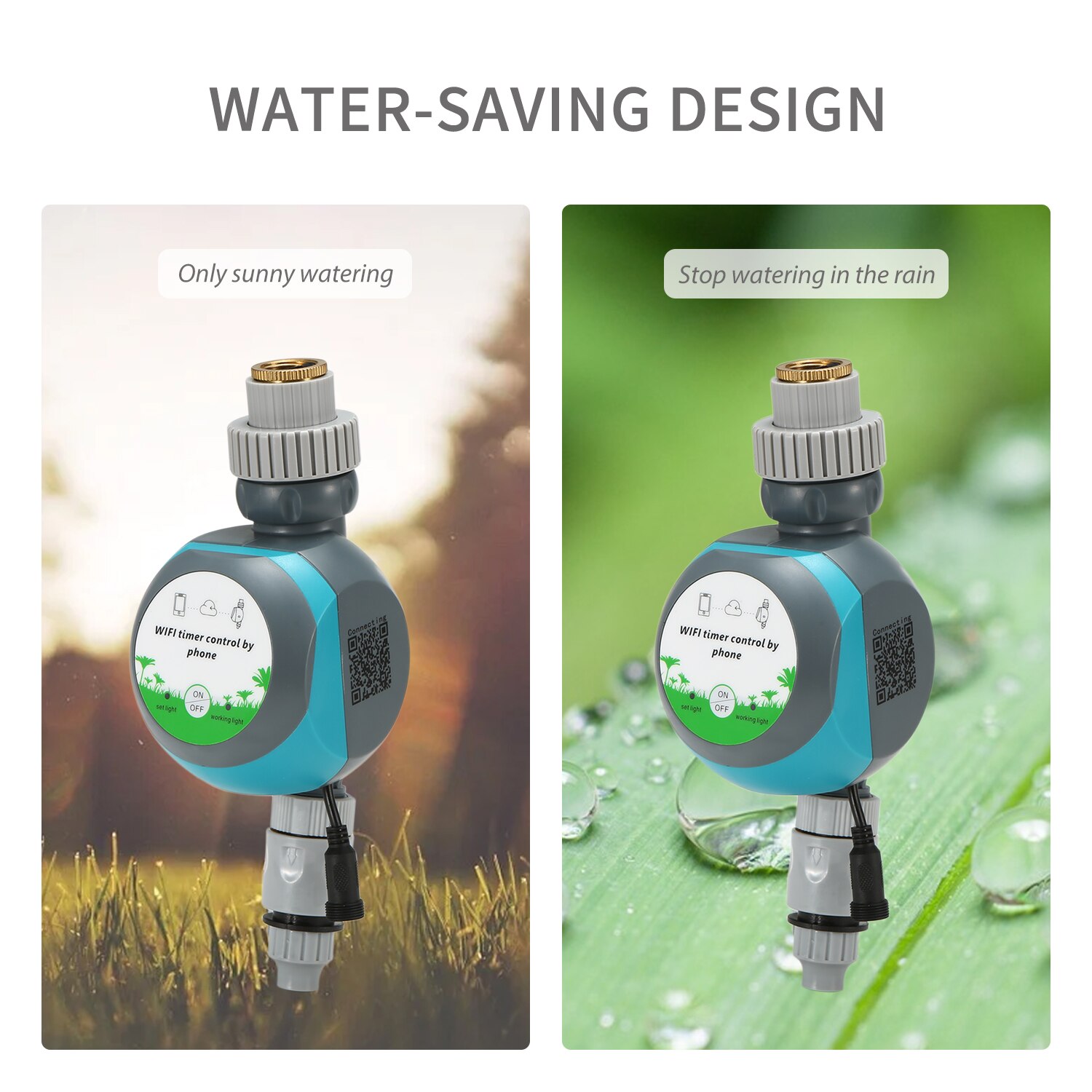 Smart wifi vanding vandtimer controller mobiltelefon fjernadgang trådløs have programmerbar automatisk vandingstimer
