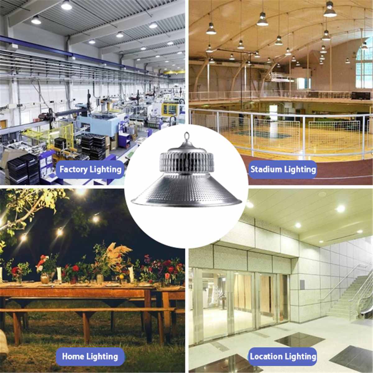 100/150/200w ufo led high bay light lagerværksted belysning industriel kommerciel lampe garage lys til lager værksted