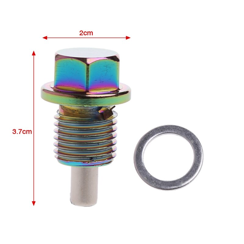 M12 m14 m16 m20 x 1.5/1.25 aluminium magnetisk olie aftapningsprop bolt sump møtrik: M14 og 1 punkt 5