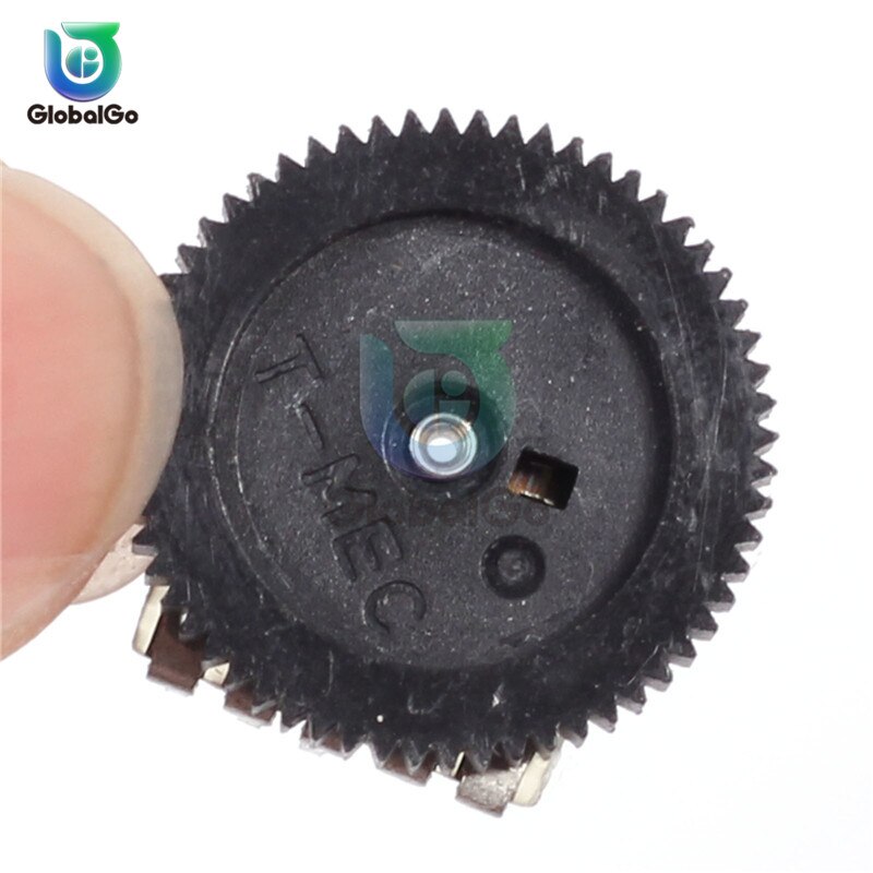 10pcs/Lot A103 10K Duplex Gear Potentiometer Dial for Radio MP3/MP4 Volume Adjustment Switch Potentiometers 16x2mm