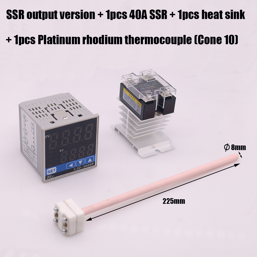Thermostat de courbe de température programmable, 20 périodes, four, température et minuterie, rampe 2 en 1, contrôleur pid de trempage
