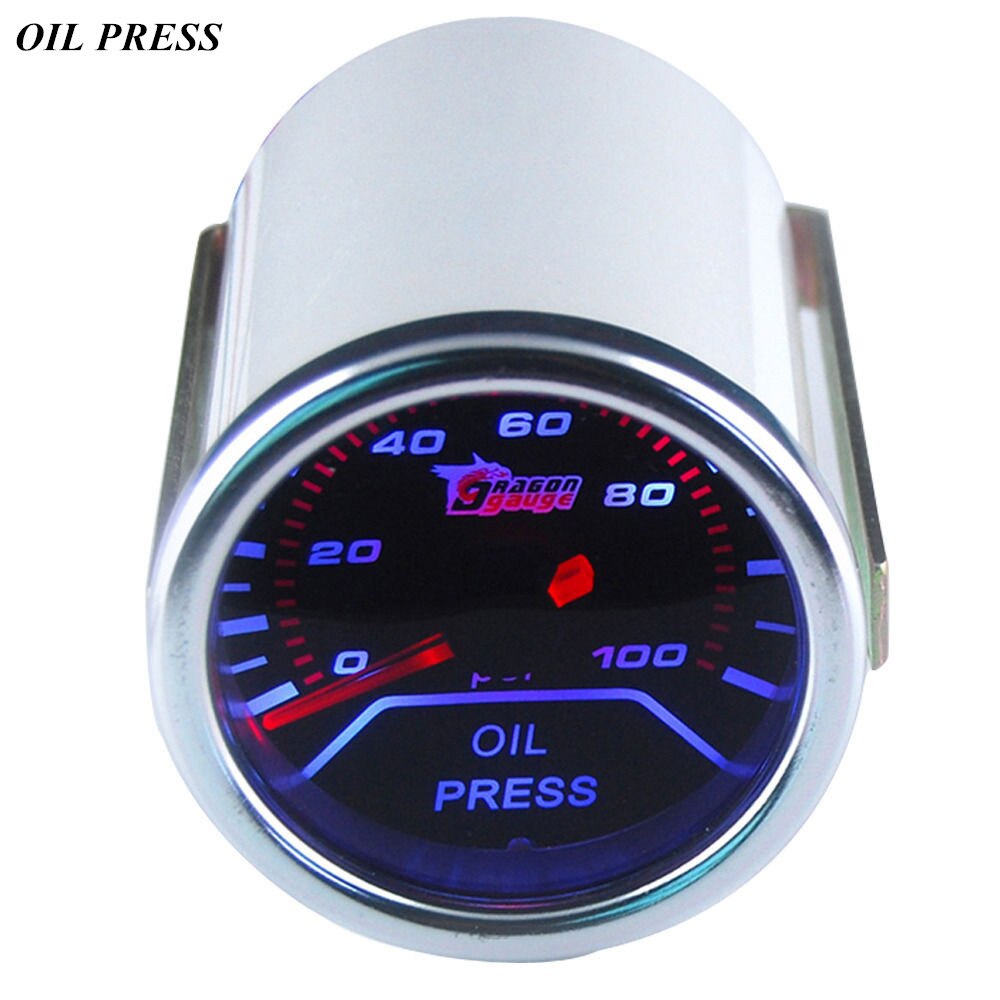 EE unterstützung Universal- Motor- Auto Uhr Rauch Farbton Len 2 "52mm Weiß Hülse Anzeige Öl Manometer Bausatz presse Meter