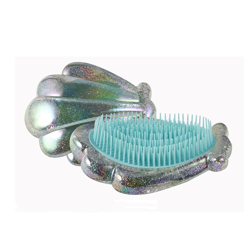 Green Shell Comb Environmental Protection Anti-knotted Children Hair Comb Portable