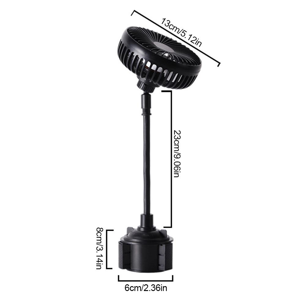 Car Cooling Fan Automobile Vehicle Fan Snap-in USB Powered 3-Speed Fan Portable Electric Fan Air Circulation Fan&High Airflow