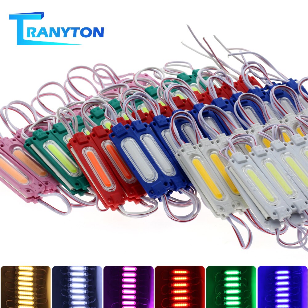 Led modul  dc12v 2w vandtætte led moduler til udendørs reklame baggrundsbelysning modul rgb hvid blå rød grøn 20 stk/parti