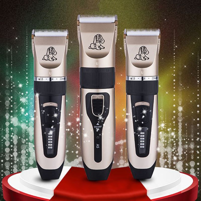 Elektrische tondeuse voor huisdieren, hondentrimmer, trimset voor kappers, oplaadbare draadloze tondeuse