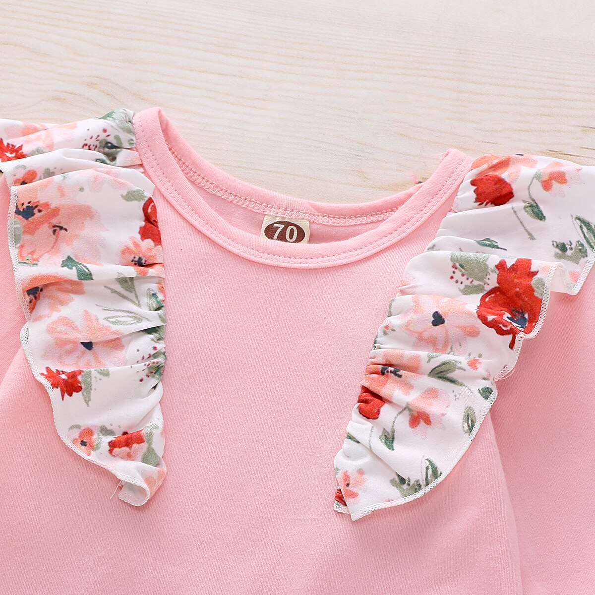 Baby Lente Herfst Kleding Baby Baby Girl Kid Verstoorde Longsleeved Tops Bodysuit Broek Hoofdband Winter Outfit 0-18M