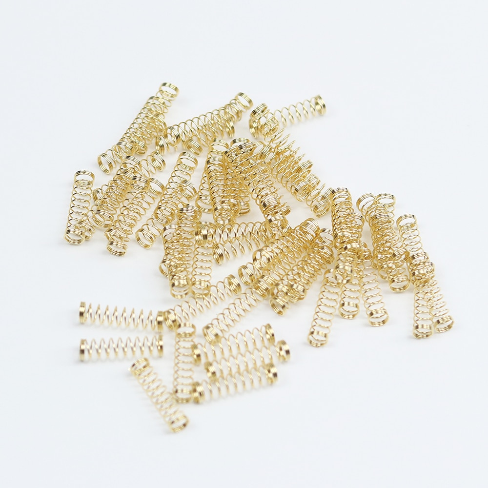 110pcs Gold Switch Springs 35g/45g/60g/62g/67g/78g/80g/150g for Diy cherry mx Mechanical Keyboard