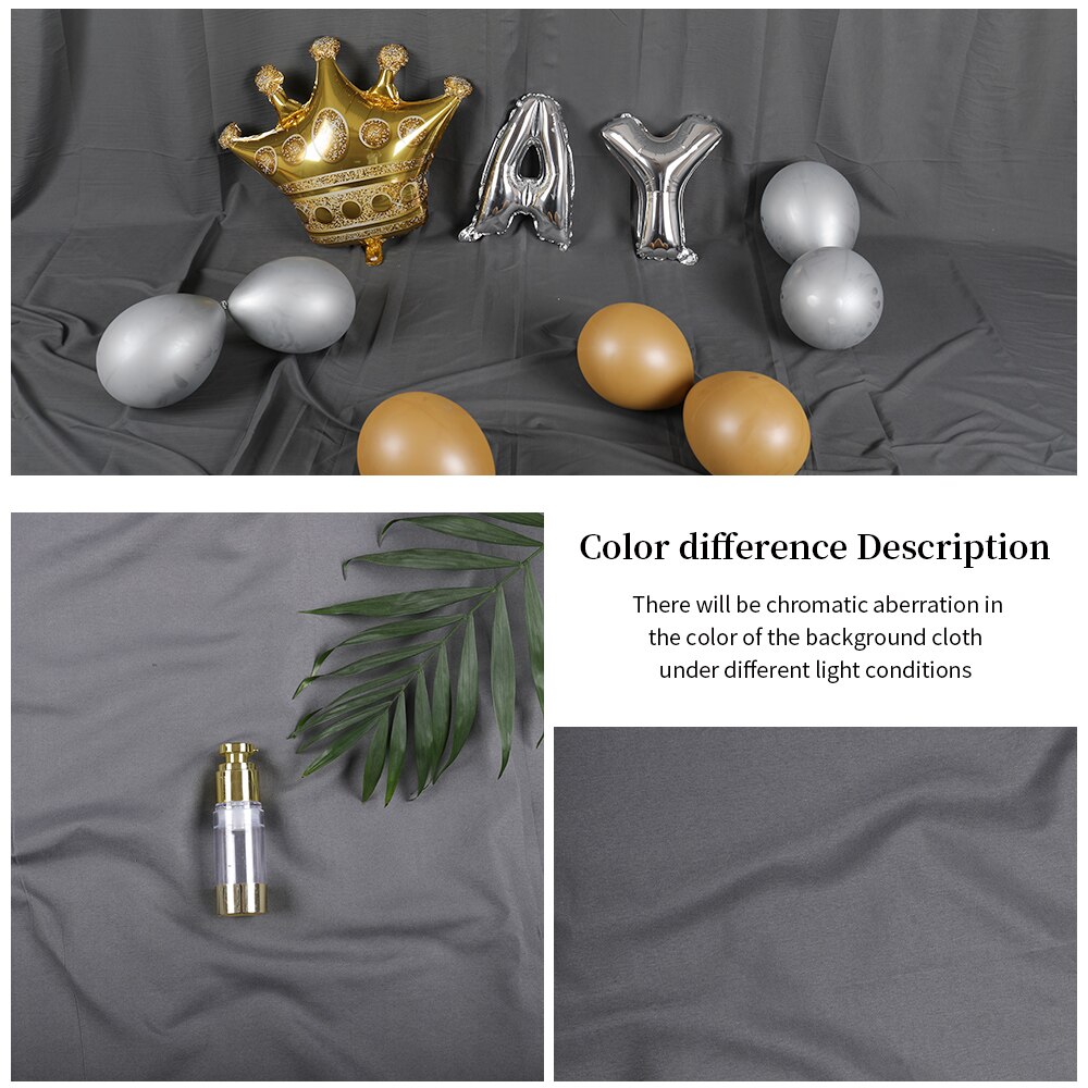 Photo Photography Backdrop Collapsible Polyester Cotton Green Screen Chromakey Background Cloth For Photo Studio Video: 3000x4000 / Grey