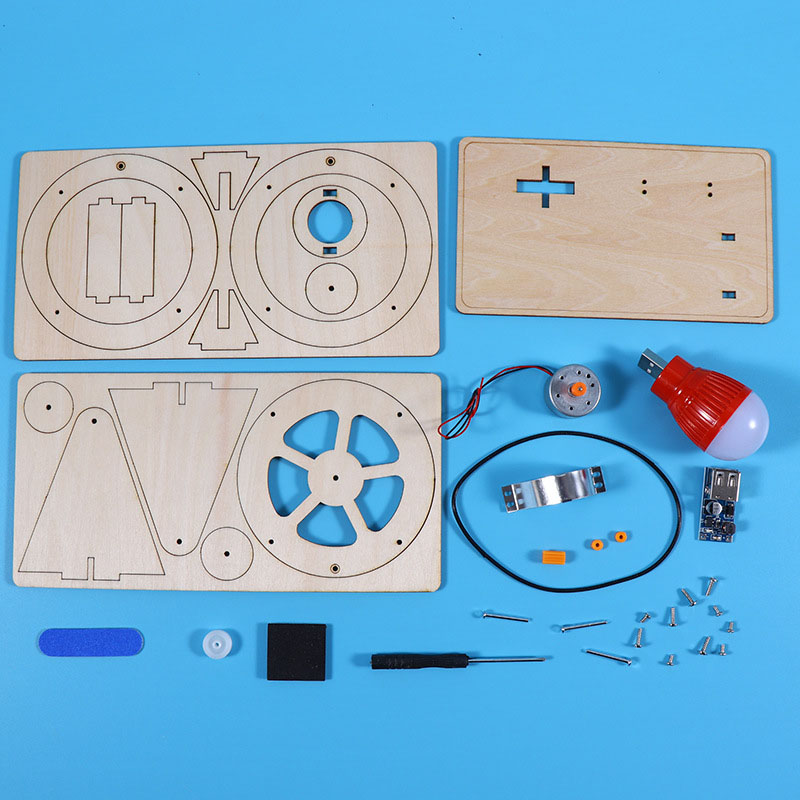 DIY Mini Hand Crank Generator DIY Science Experiment Kit & Educatief Model Speelgoed voor kinderen Cadeau Speelgoedproject Puzzelspellen