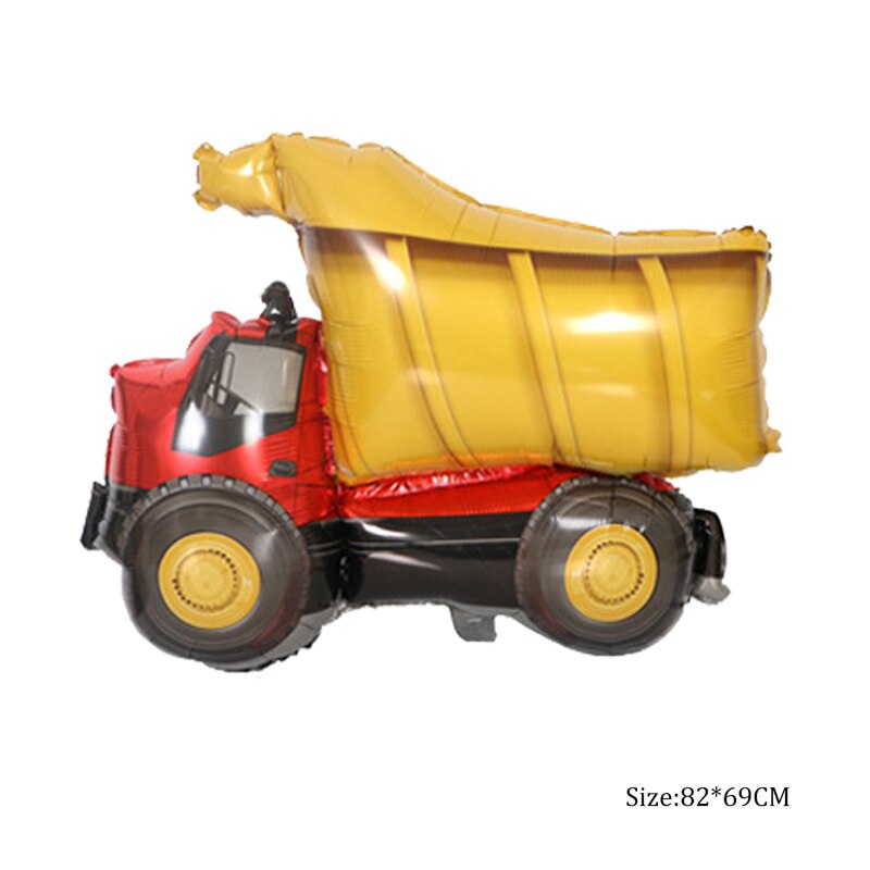 nouvel an enfant dessin animé voiture camion de pompier feuille ballons joyeux anniversaire fête décorations garçon fête bricolage voiture Ballon noël déco: Truck