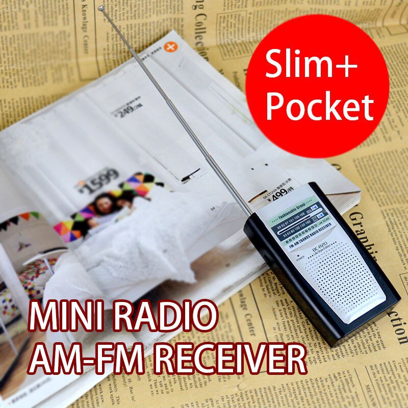 Draagbare Radio Mini AM FM Telescopische Antenne Radio Pocket Wereld Ontvanger Multifunctionele Mini Radio