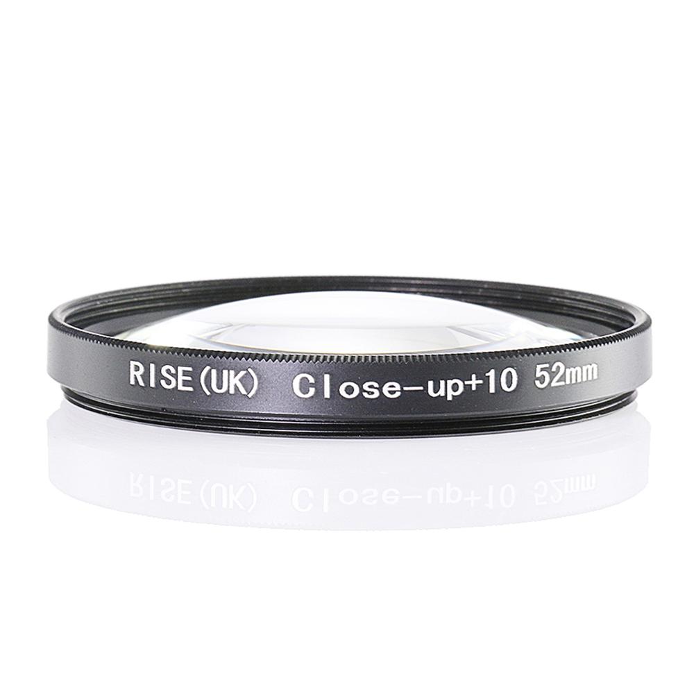 Rise (Uk) 52 Mm Close-Up + 10 Macro Lens Filter Voor Nikon Canon Slr Dslr Camera
