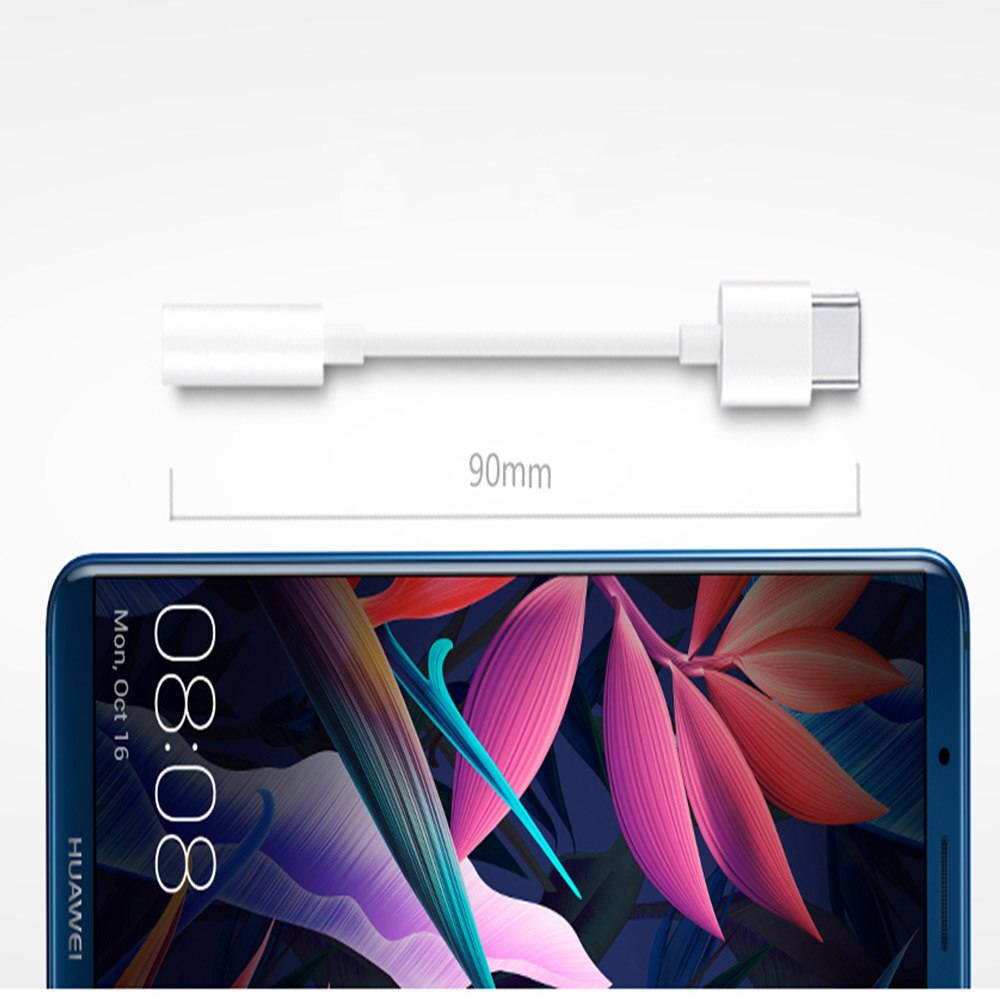 HUAWEI Audio Tipo di cavo C 3.5 Martinetti Cavo del Trasduttore Auricolare USB C per Cuffie di 3.5mm Adattatore Per Huawei P10 P20 p30 pro Compagno 10 Pro 20 30