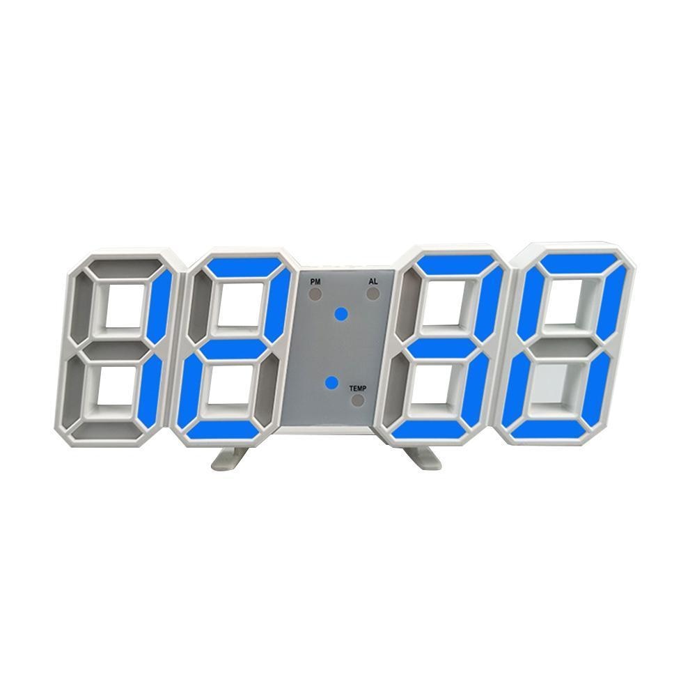 3d digital clock alarm clock digital wall clock LED clock clock large temperature clock 1999 alarm electronic Q8H3