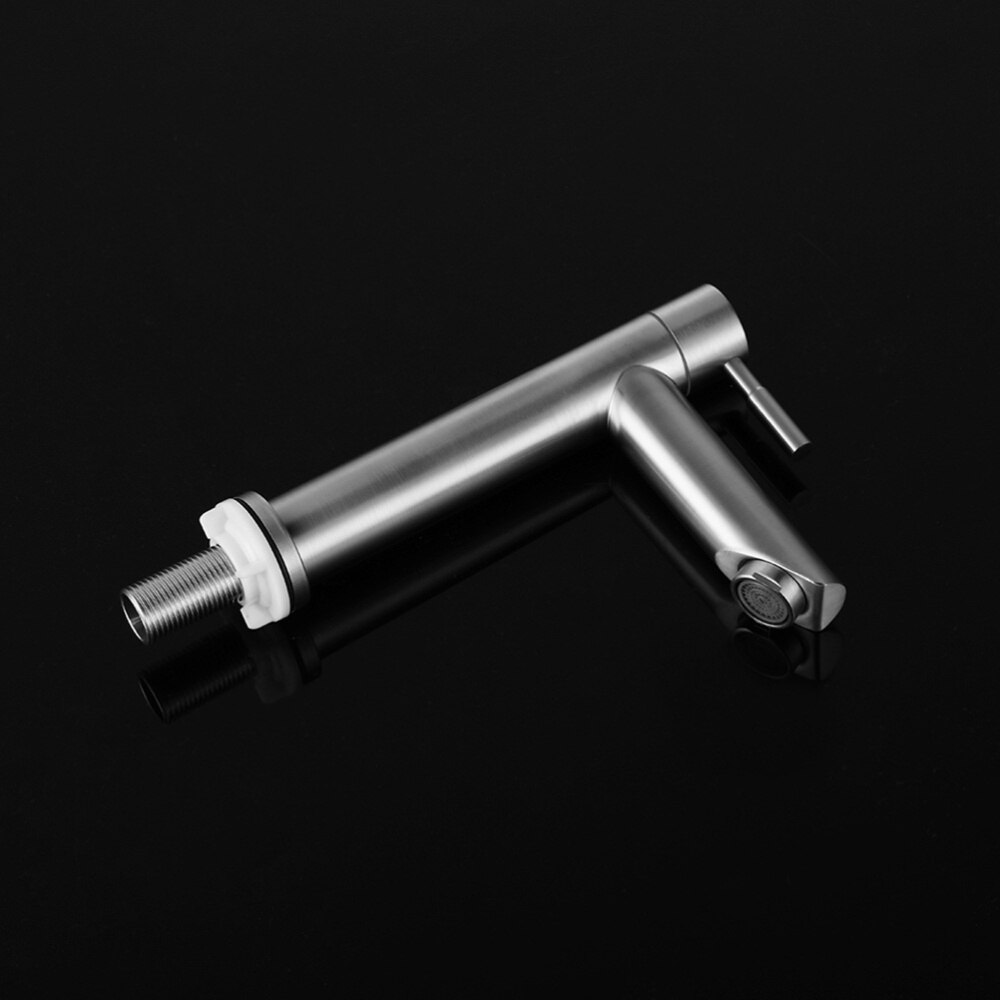Single Cold Water Stainless Steel Water Faucet Basin Faucet Washbasin Basin Faucet Silver