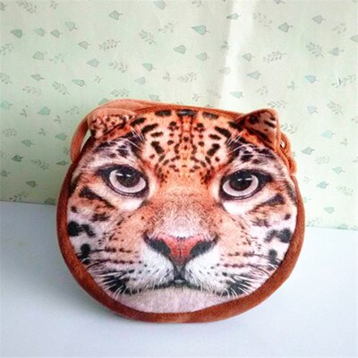 Girl Mini Messenger Bags Cute 3D Animal Prints Children Plush Shoulder Bag Girls Boys Casual Handbag Purse Bag Toy: 0