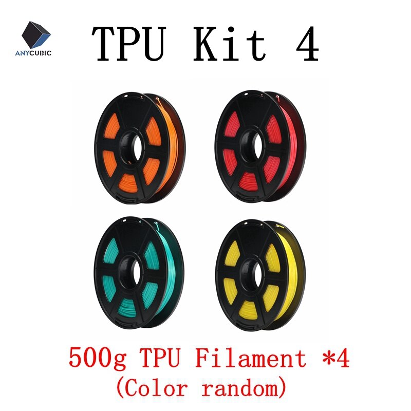 ANYCUBIC TPU Filament Kit For 3D Printer 1.75mm Flexible Color Optional 500g/Roll Rubber Consumables 3D Printer Material Kit