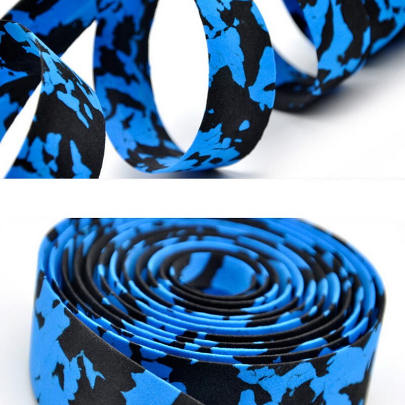 1 stück Rennrad Fahrrad Lenker Band Camouflage Radfahren Griff Gürtel Kork Wrap Mit Bar Plugs Lenker Band Wrap