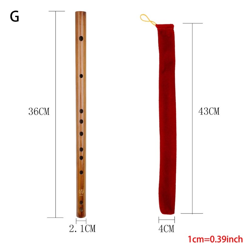 Flauto di bambù di alta qualità flauti a fiato strumenti musicali chiave C D E F G