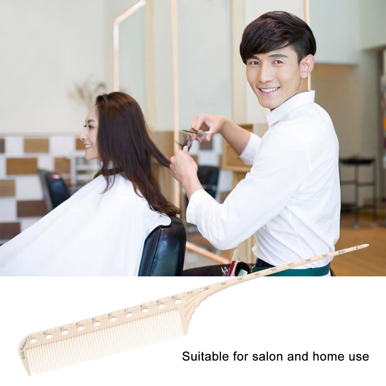 Kapperskam ontwarkam haarstylingkam fijne en grove tanden kapperskam voor alle haartypes salonstylingtools
