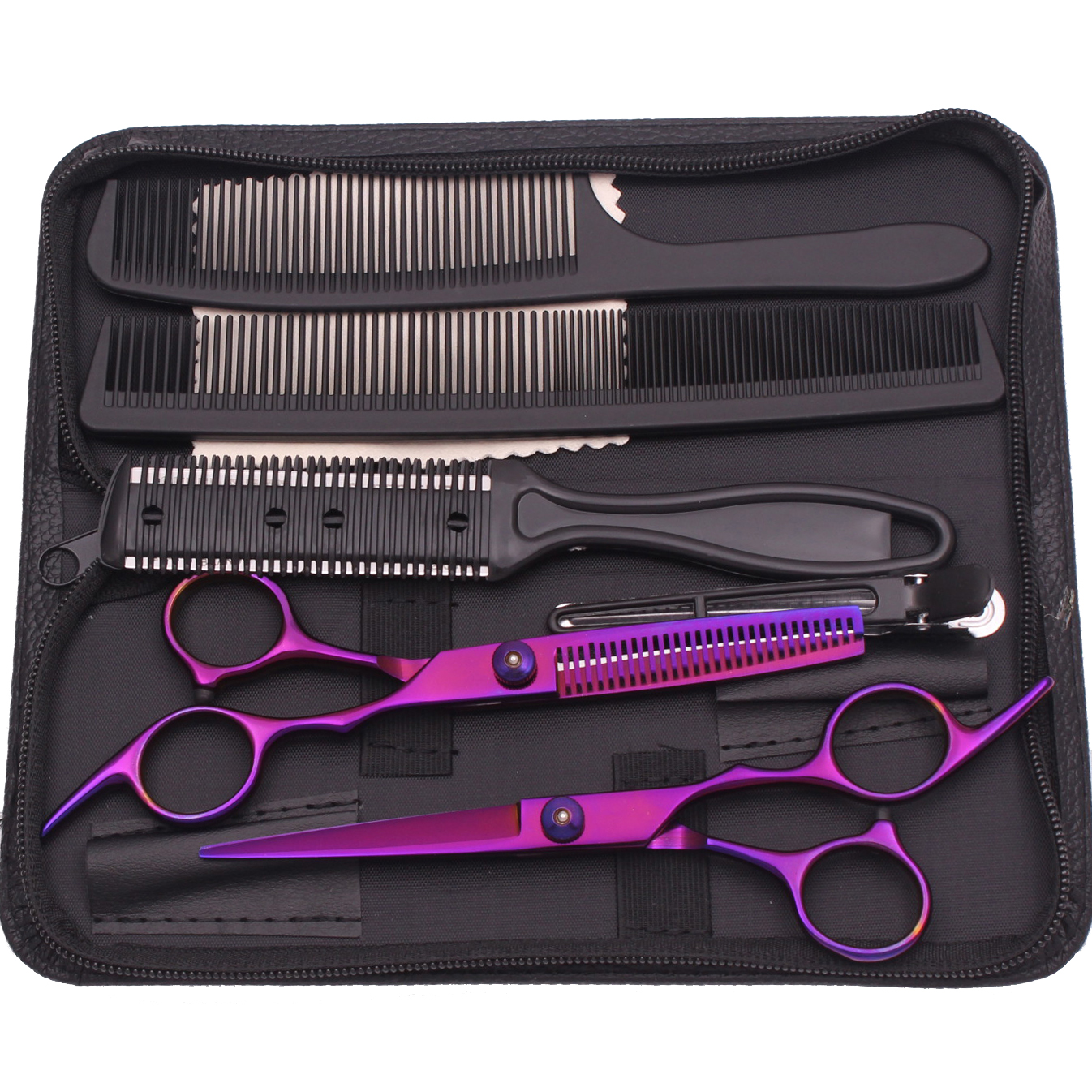6,0 '' inch haarschaar Professionele knipschaar Dunner kappers Kapselset Salon Kapper en thuis Japans staal 1001