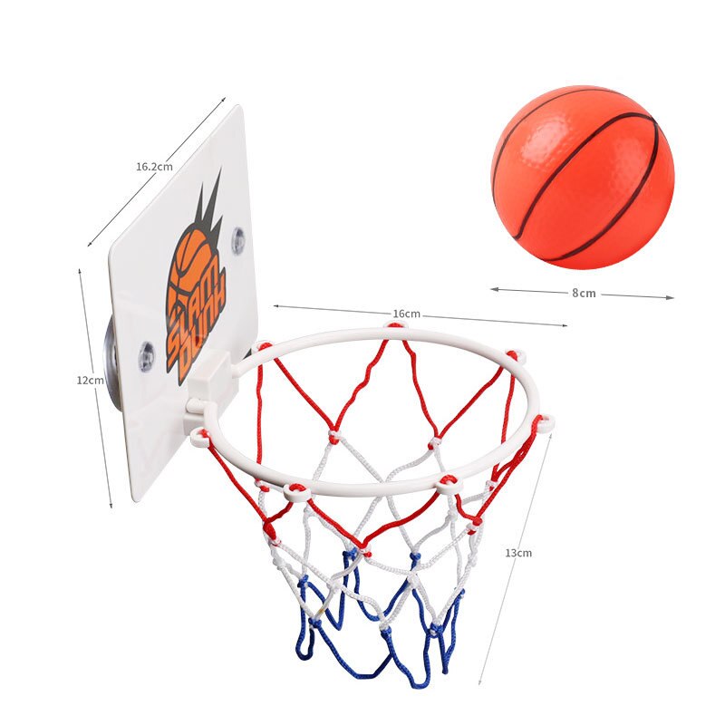 Mini scatola da basket Set giocattoli per bambini tabellone cerchio Netball Board per una facile sicurezza accessori per esercizi gioco al coperto per bambini: Default Title