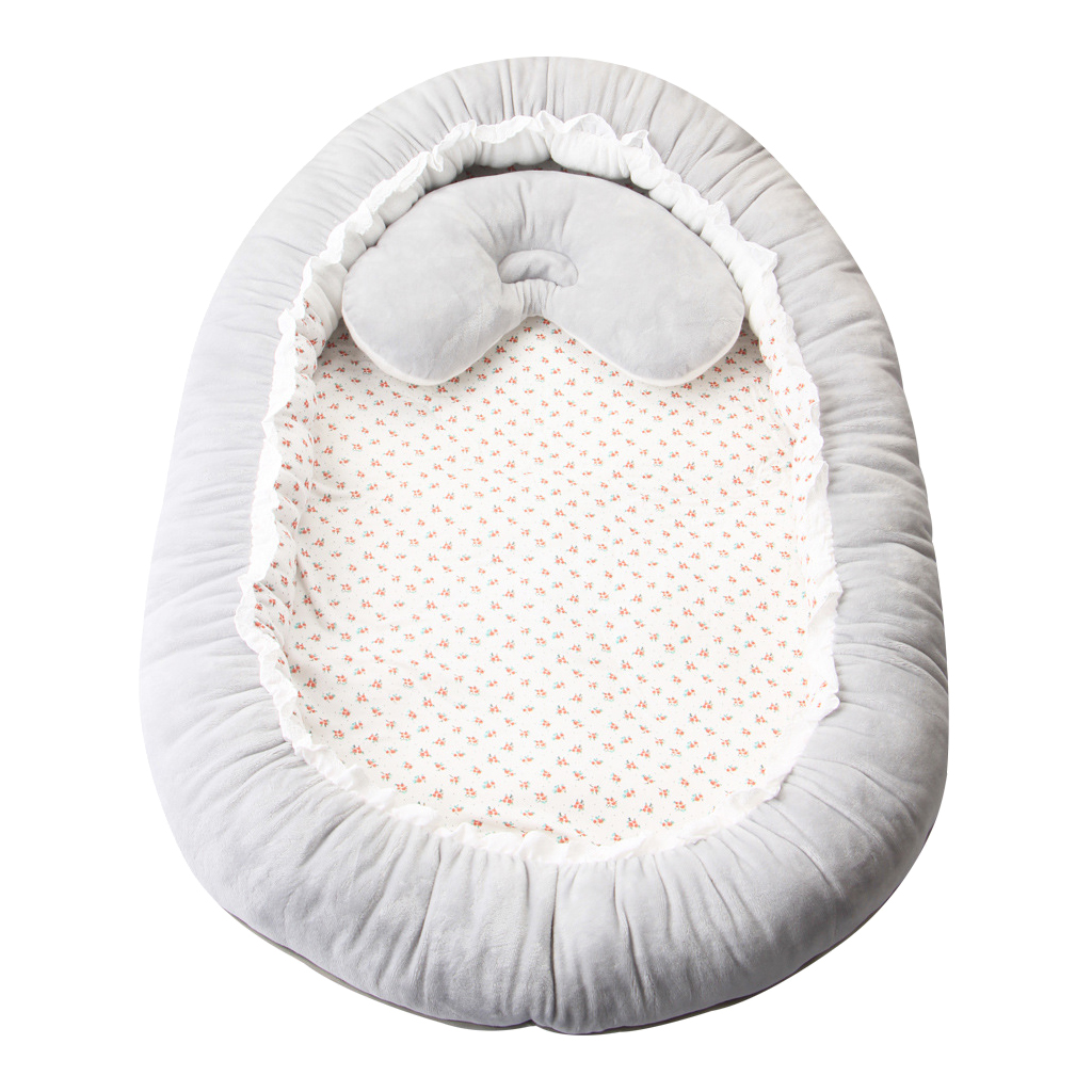 90 x 60cm bomuld sammenklappelig baby seng vugge barneseng nyfødte spædbarn sove reden