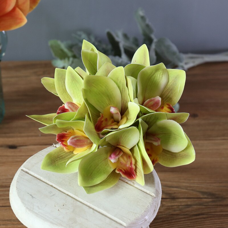 6 heads 23cm orchid bunch table flower