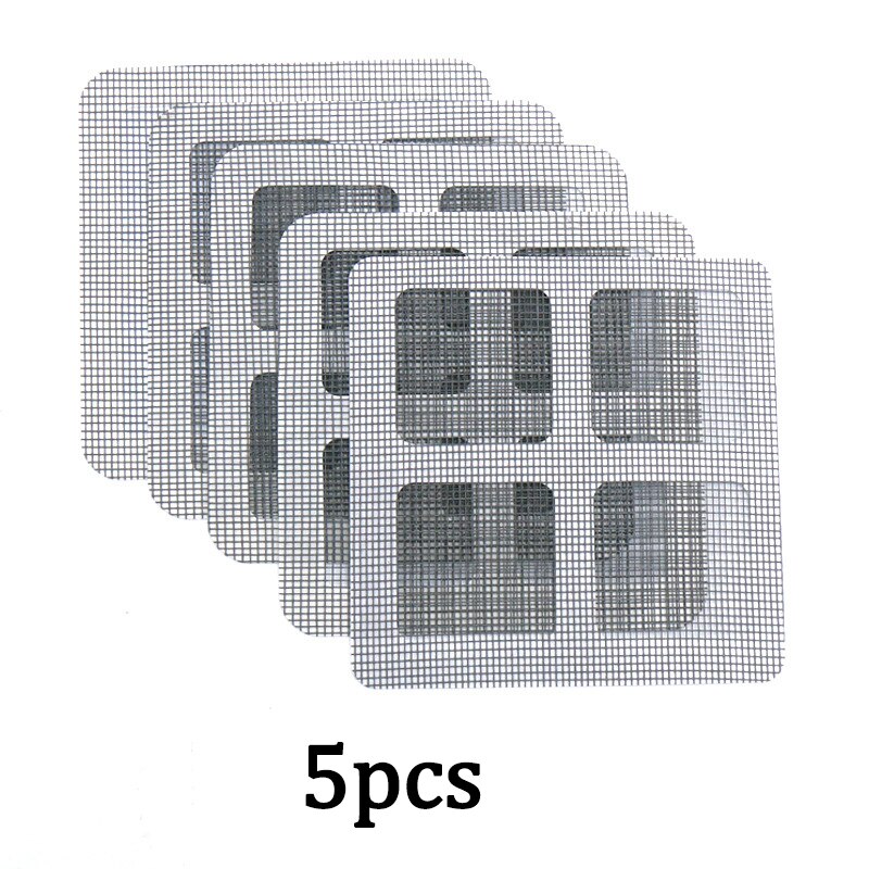 10cm Mesh Window Home Adhesive Fix Net Anti Mosquito Fly Bug Insect Stickers Mesh Window Screen Repair Screen Wall Patch: 5 pieces