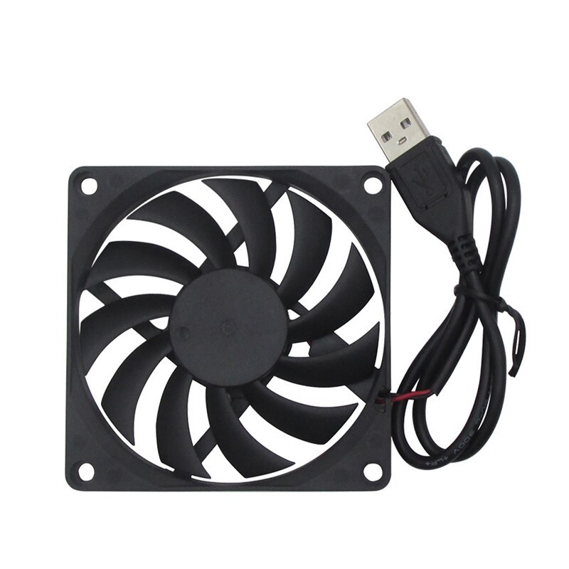 Gdstime fans 80mm 5V USB Fan 80mm 8cm 8015 Bürstenlosen DC Lüfter PC Computer Router fall Fan Kühler 2Pcs