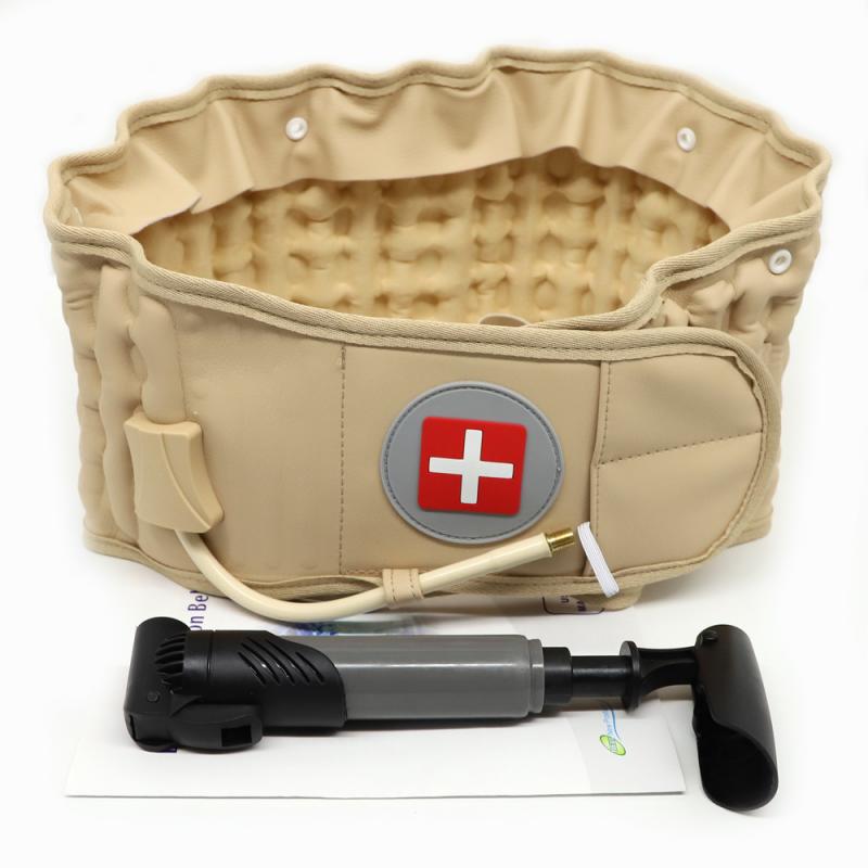 Cintura instrumento de massagem coluna lombar tração pneumática cintura descompressão volta cinta cinto alívio da dor relaxamento do corpo