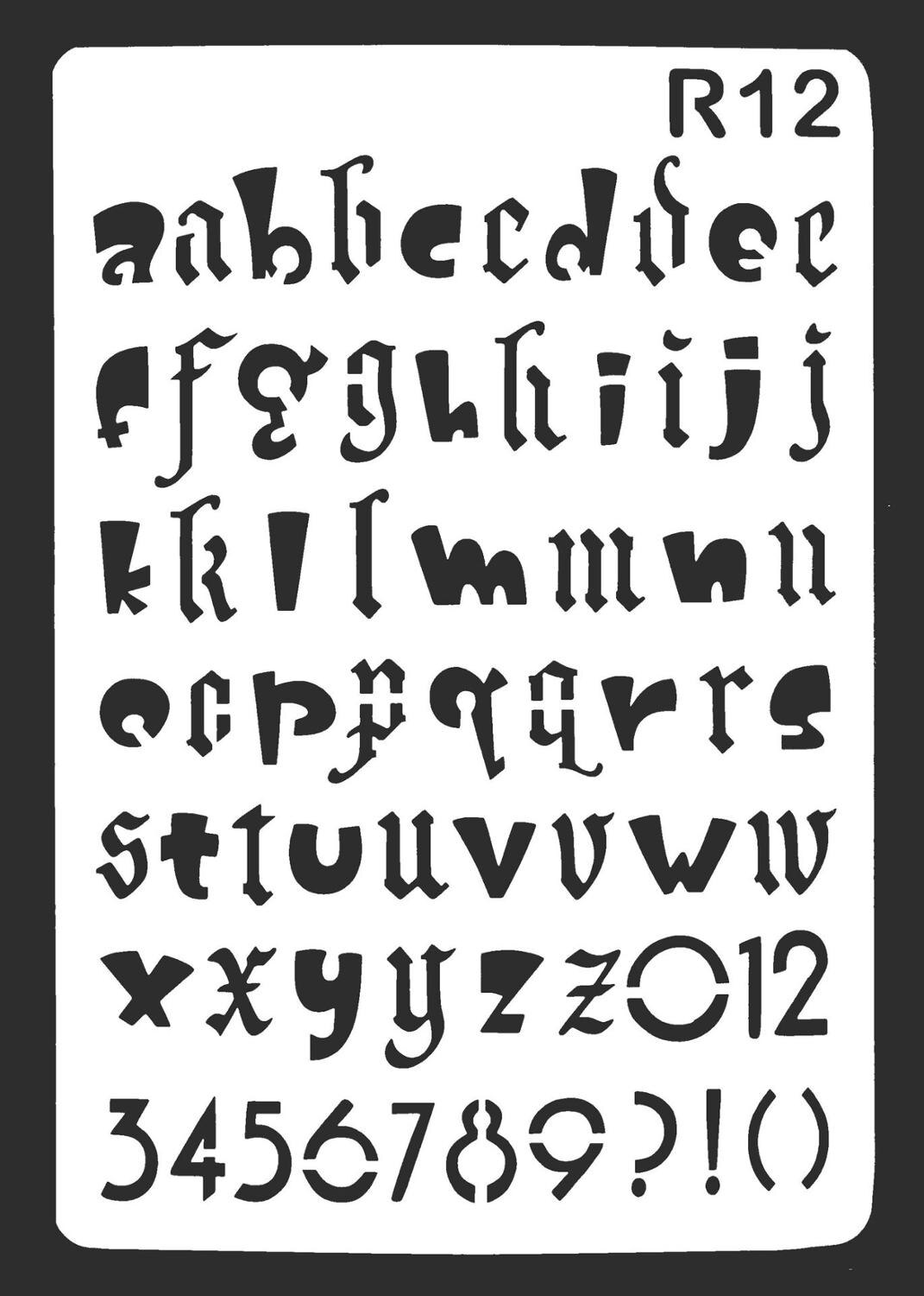 Letters en cijfers diy gelaagdheid sjablonen muurschildering plakboek kleuren reliëf album decoratie papier kaart sjabloon: 12