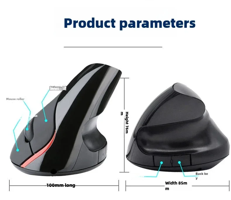 1600 dpi usb vertikal trådbunden mus ergonomiskt handledsstöd spelmöss för pc laptop mus mus för laptop mus för dator