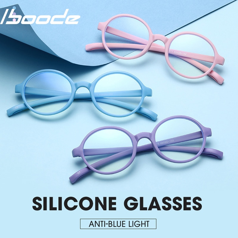 Iboode lunettes en Silicone Anti lumi re bleue p Grandado