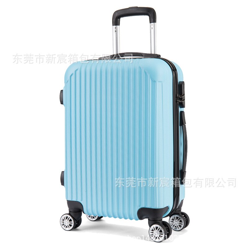 Abs Universele Wiel Trolley, Wachtwoord Boarding Koffer, Koffer: Blauw / 24"