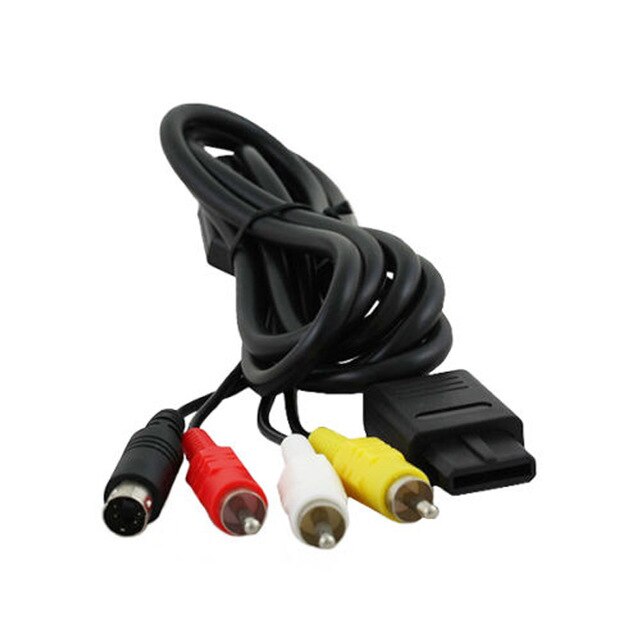 1.8M 6FT Av Composite S-Video Rca Video Hd Tv Kabel Voor Nintendo 6 Voor Snes Sfc voor Nintend Ngc Av Kabel