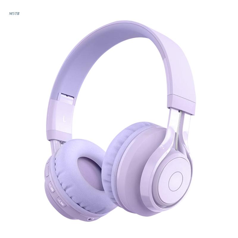 Kids Headphones Blue-tooth Wireless Volume Limited Childrens for Boys Girls M5TB