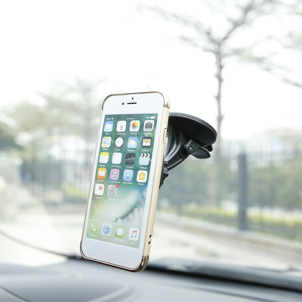 Eenvoudig te Bedienen Dashboard Mount en Voorruit Magnetische Universele Auto Telefoon Mount Houder voor Smartphones Zwart